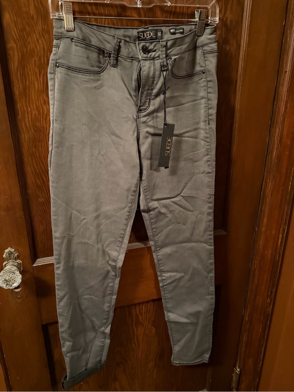 Women's Skinny Pants in Gray